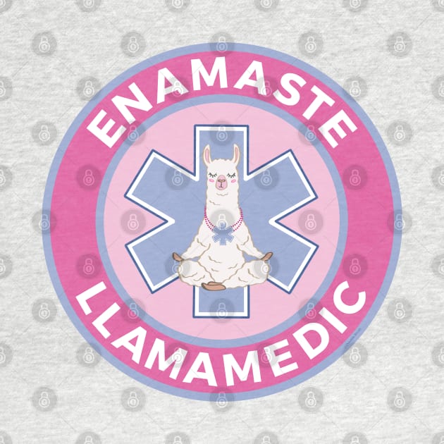 Funny EMS EMT Llama Paramedic First Responder Gift Medic by DoubleBrush